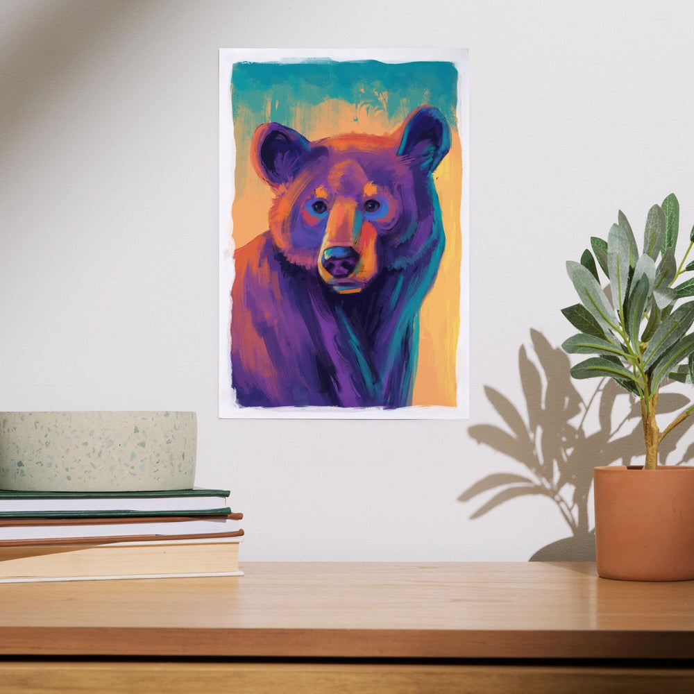 Black Bear, Vivid, Art & Giclee Prints Art Lantern Press 