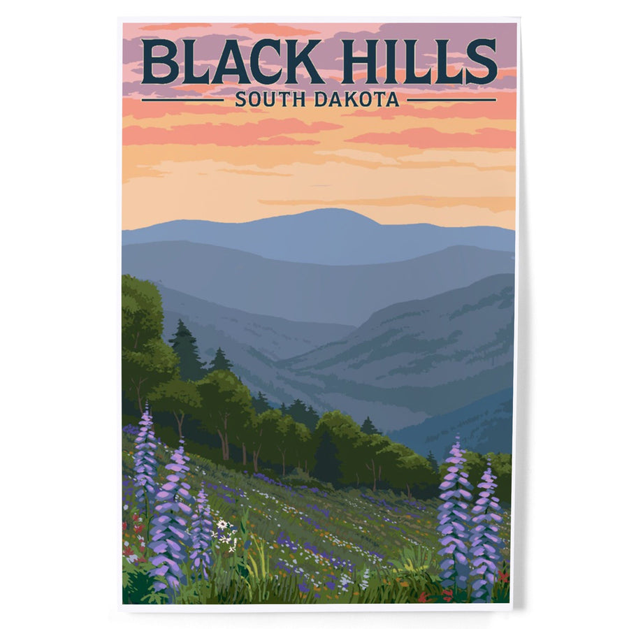 Black Hills, South Dakota, Spring Flowers, Art & Giclee Prints Art Lantern Press 