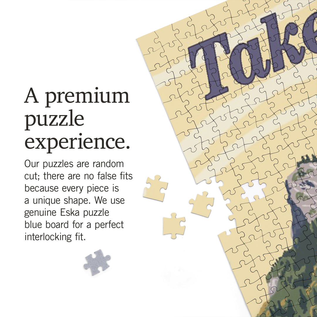 Black Hills, South Dakota, Take a Hike, Jigsaw Puzzle Puzzle Lantern Press 
