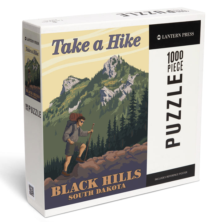 Black Hills, South Dakota, Take a Hike, Jigsaw Puzzle Puzzle Lantern Press 