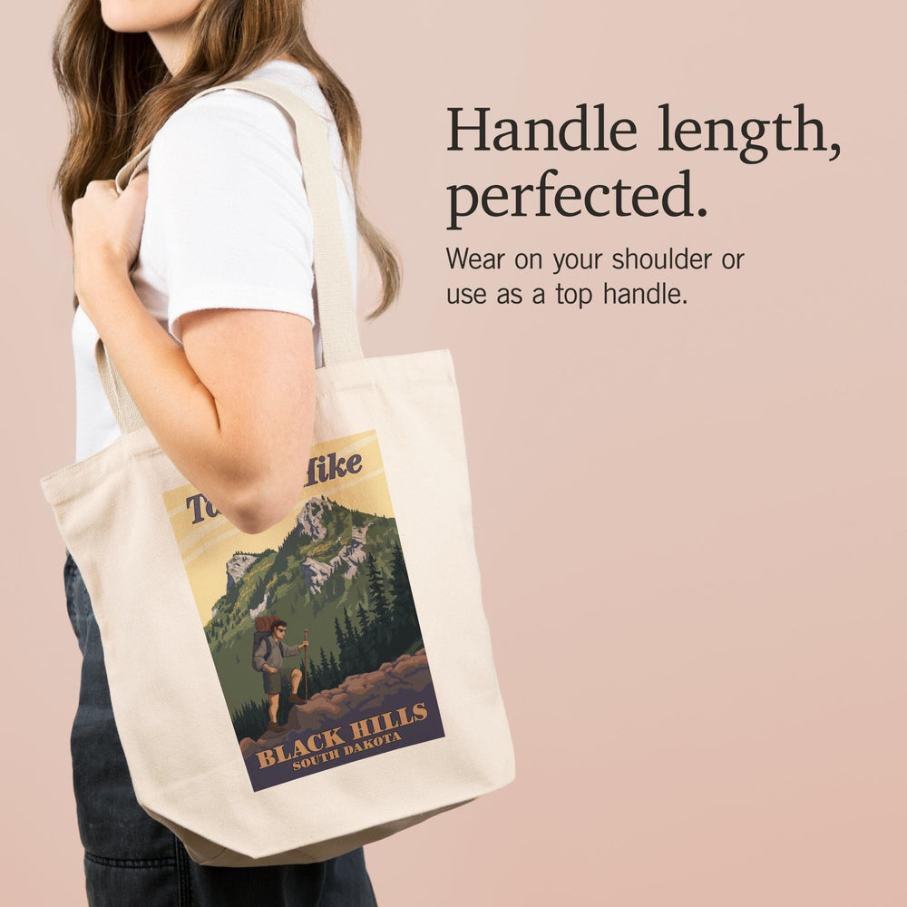 Black Hills, South Dakota, Take a Hike, Tote Bag Totes Lantern Press 
