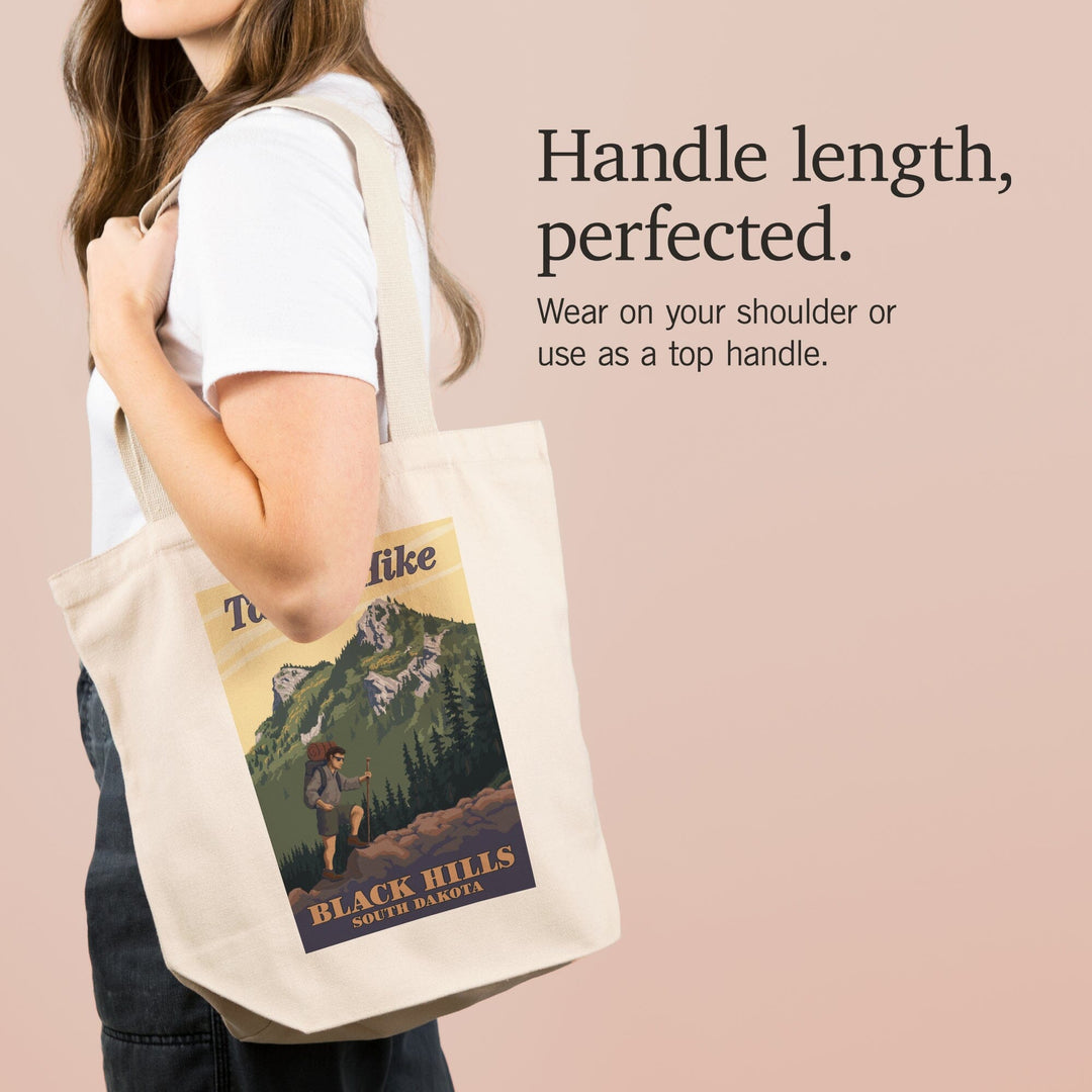 Black Hills, South Dakota, Take a Hike, Tote Bag Totes Lantern Press 