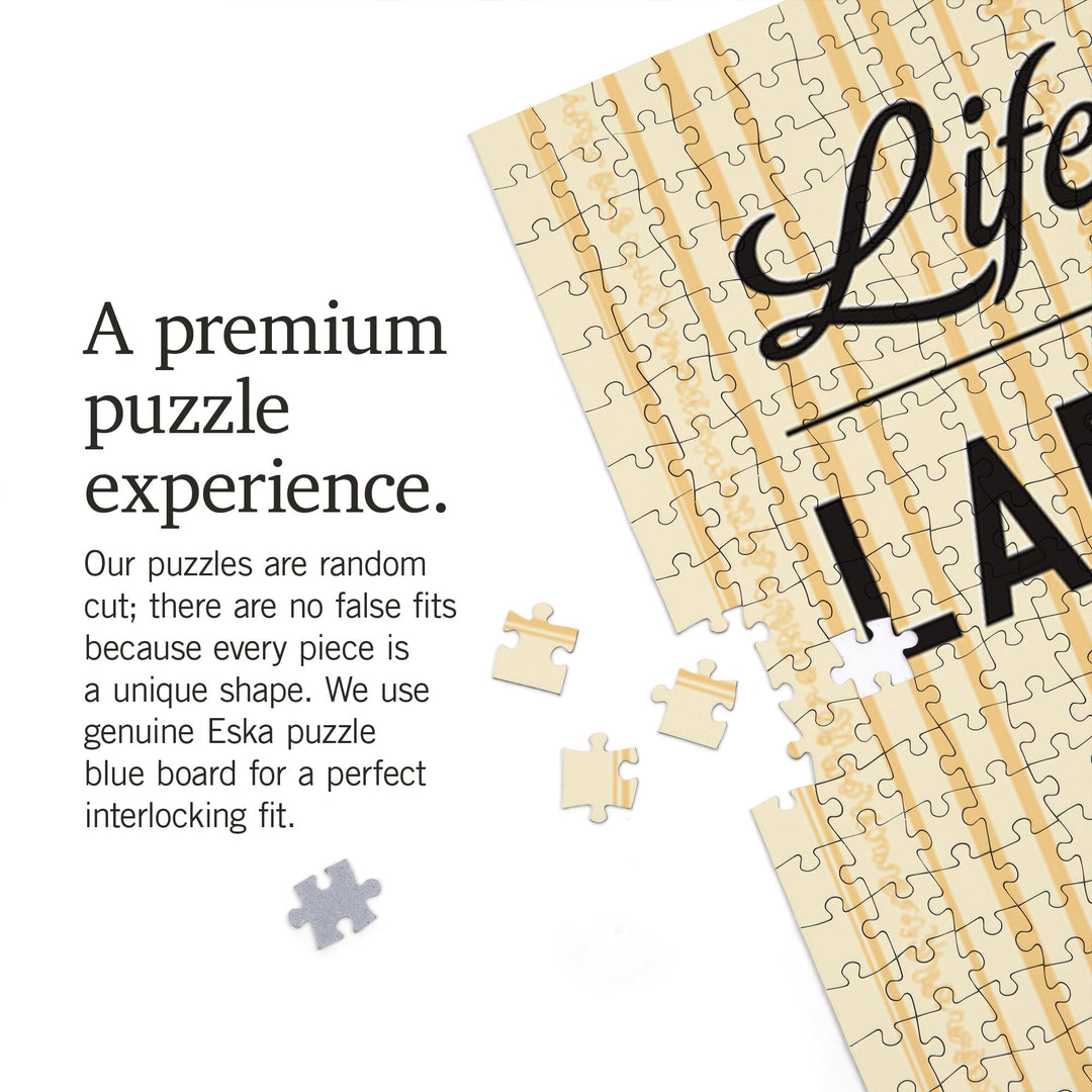 Black Lab, Life is Better, Jigsaw Puzzle Puzzle Lantern Press 