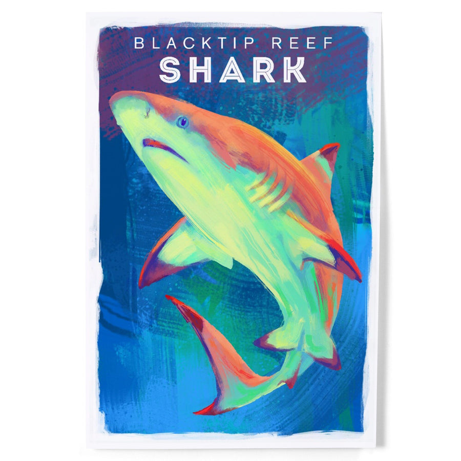Blacktip Reef Shark, Vivid Series, Art & Giclee Prints Art Lantern Press 