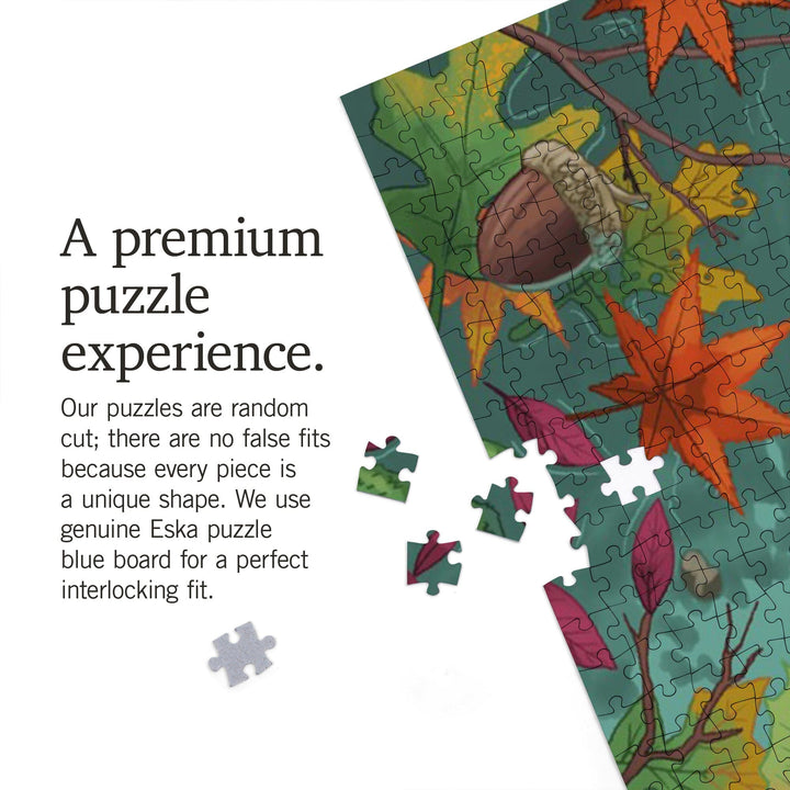 Blue Ridge, Georgia, Embrace the Elements, Hiking, Fall Colors, Jigsaw Puzzle Puzzle Lantern Press 