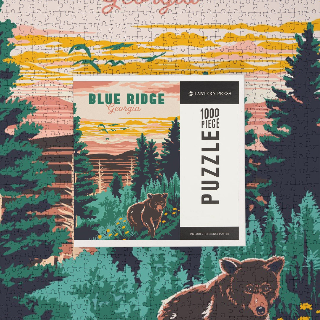 Blue Ridge, Georgia, Explorer Series, Jigsaw Puzzle - Lantern Press