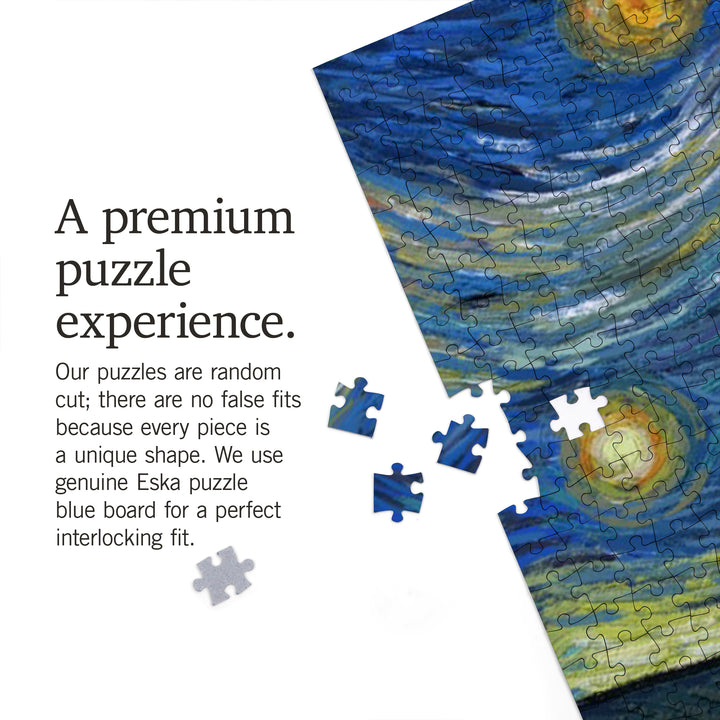 Blue Ridge, Georgia, Grizzly Bear and Cub, Starry Night, Jigsaw Puzzle Puzzle Lantern Press 