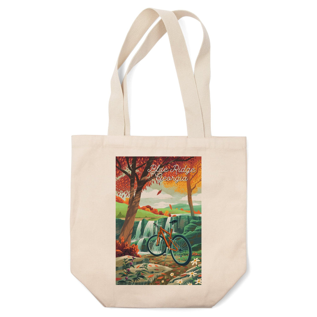 Blue Ridge, Georgia, Off To Wander, Cycling with Hills, Tote Bag Totes Lantern Press 