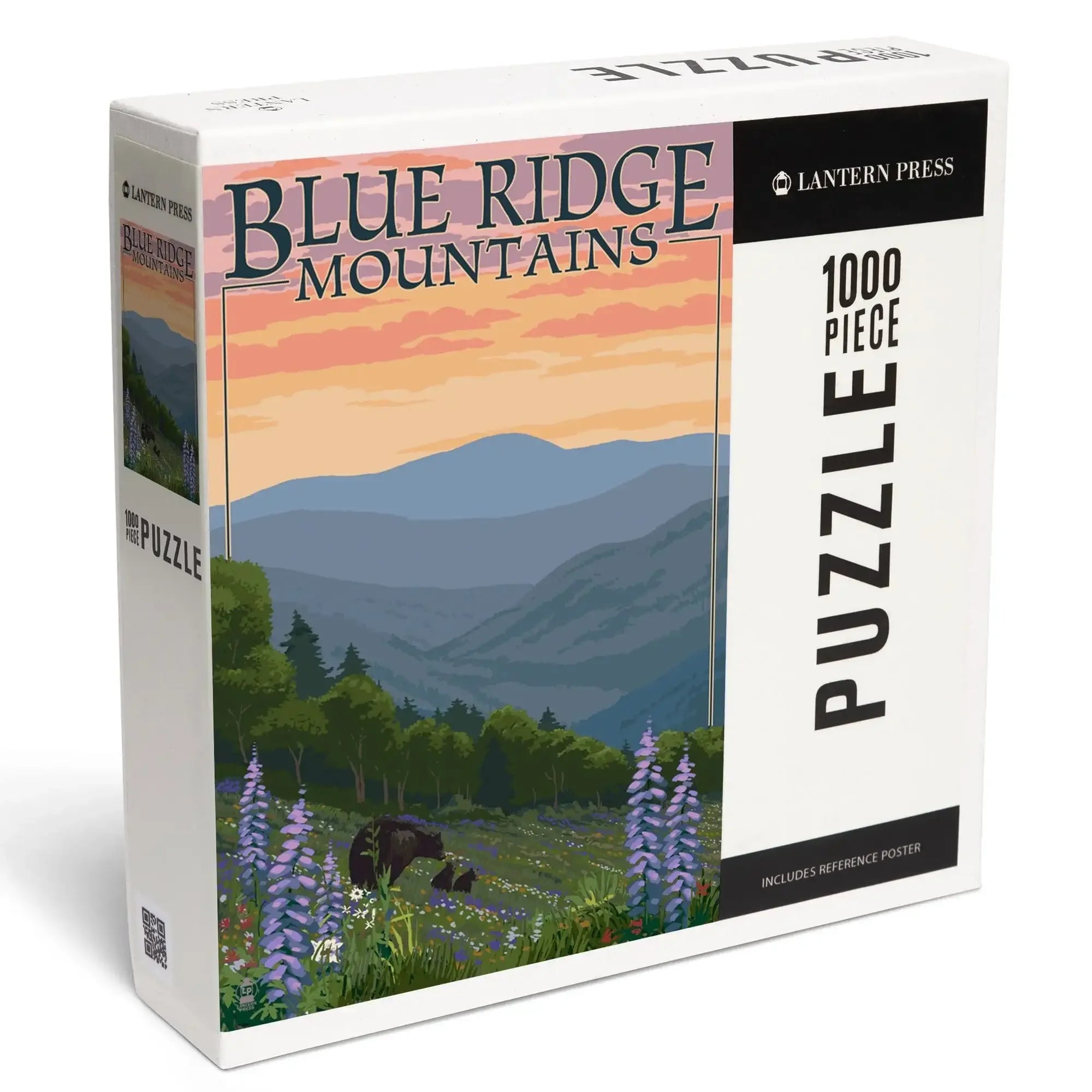 コレクション ing mountains Blue Ridge Mountains, Bear Family and Spring Flowers, 1000 piece