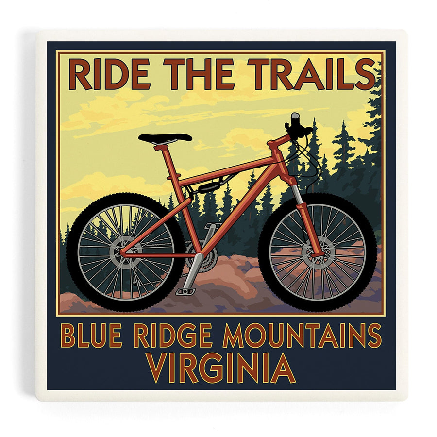 Blue Ridge Mountains, Virginia, Ride the Trails, Coasters Coasters Lantern Press 