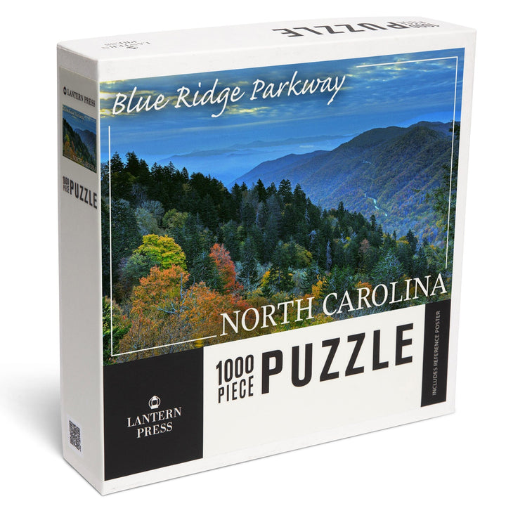 Blue Ridge Parkway, North Carolina, Great Smoky Mountains, Jigsaw Puzzle Puzzle Lantern Press 