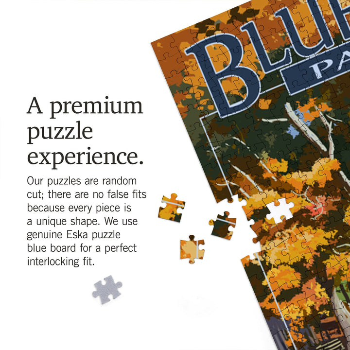 Blue Ridge Parkway, Virginia, Mabry Mill, Jigsaw Puzzle Puzzle Lantern Press 