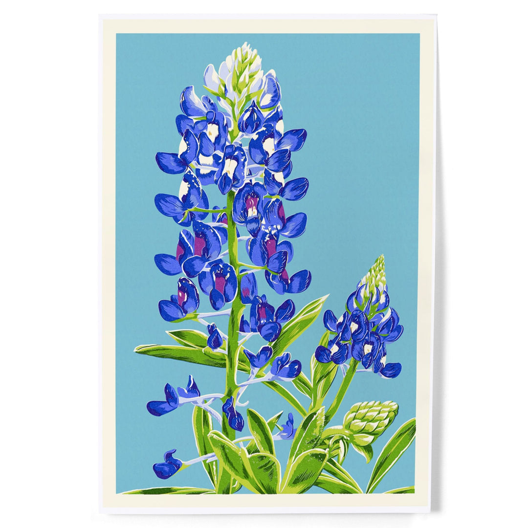 Bluebonnet, Letterpress, Art & Giclee Prints - Lantern Press