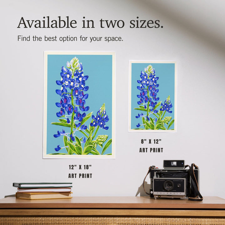 Bluebonnet, Letterpress, Art & Giclee Prints - Lantern Press