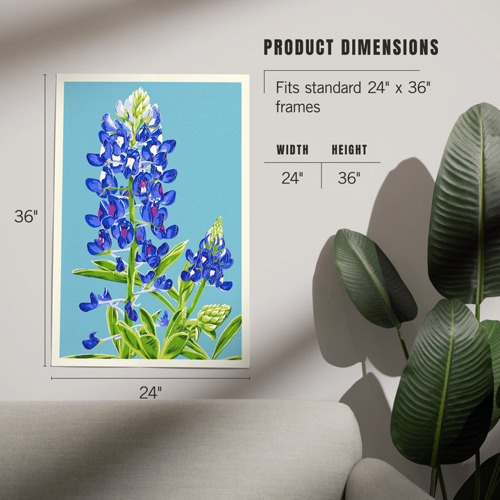 Bluebonnet, Letterpress, Art & Giclee Prints - Lantern Press