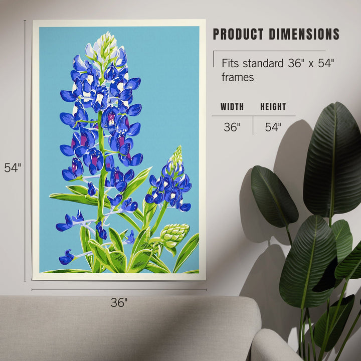 Bluebonnet, Letterpress, Art & Giclee Prints - Lantern Press