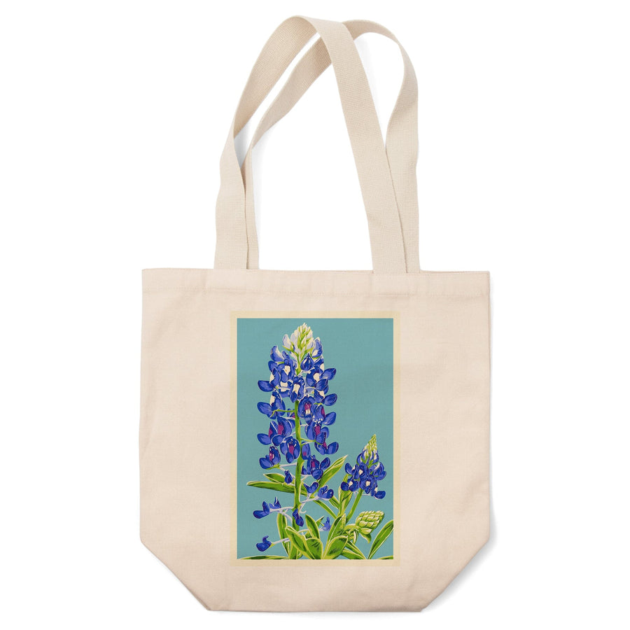 Bluebonnet, Letterpress, Tote Bag Totes Lantern Press 