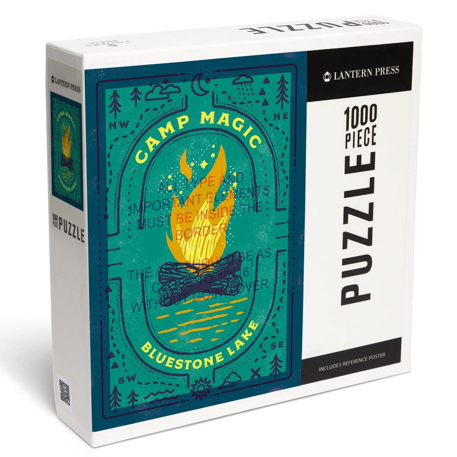 Bluestone Lake, West Virginia, Lake Life Series, Camp Magic, Jigsaw Puzzle Puzzle Lantern Press 