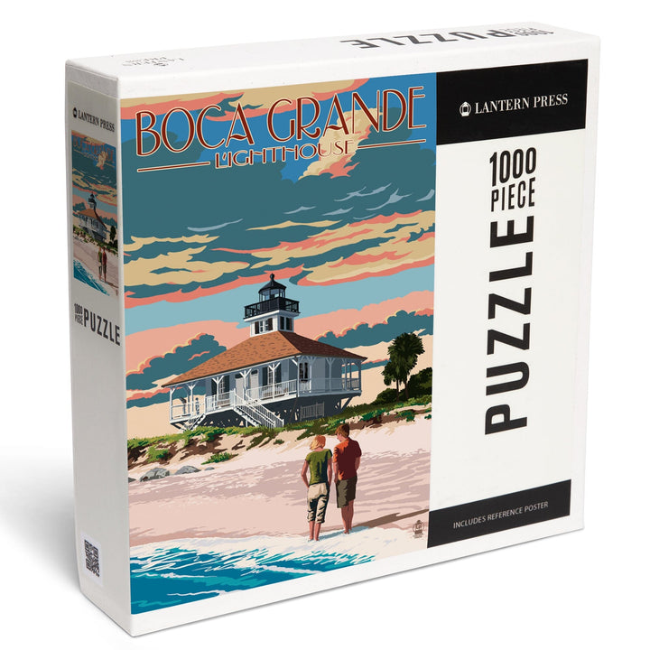 Boca Grande, Florida, Lighthouse, Jigsaw Puzzle Puzzle Lantern Press 