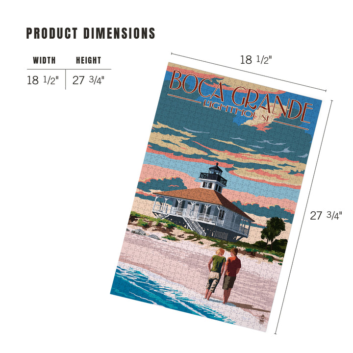 Boca Grande, Florida, Lighthouse, Jigsaw Puzzle Puzzle Lantern Press 