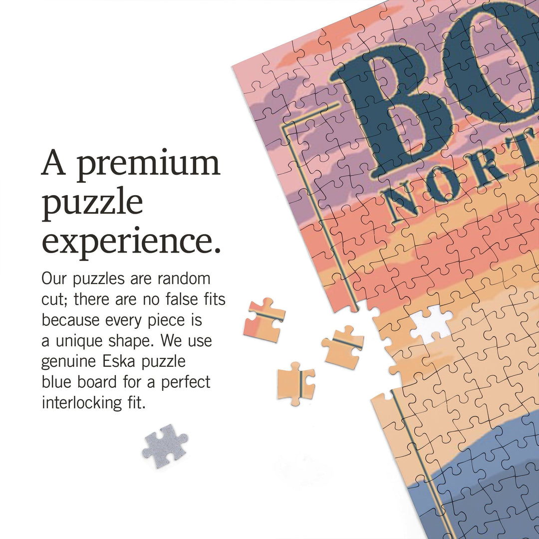 Boone, North Carolina, Bear and Spring Flowers, Jigsaw Puzzle Puzzle Lantern Press 