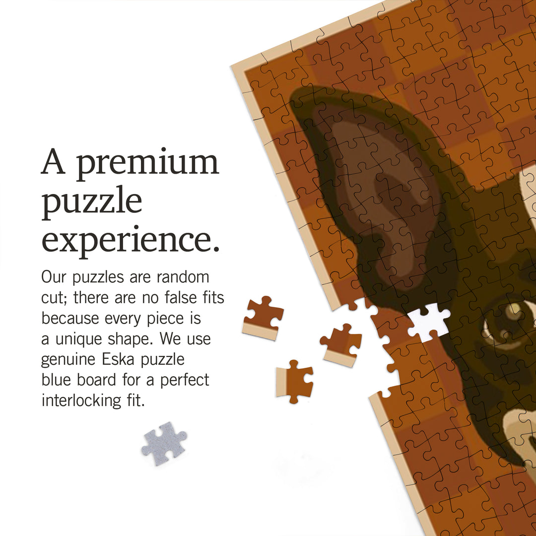 Boston Terrier, Retro Cream Pie Ad, Jigsaw Puzzle Puzzle Lantern Press 