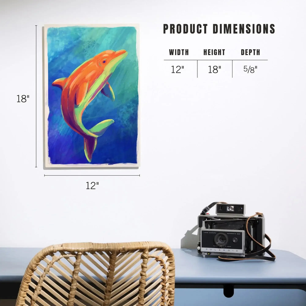 Bottlenose Dolphin, Vivid, Lantern Press Artwork, Wood Signs and Postcards - Lantern Press