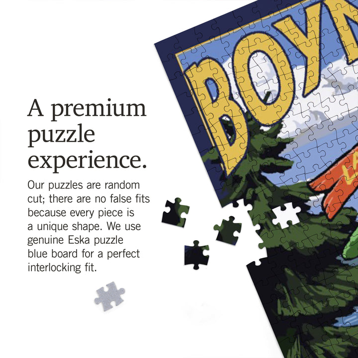 Boyne City, Destination Signpost, Jigsaw Puzzle Puzzle Lantern Press 