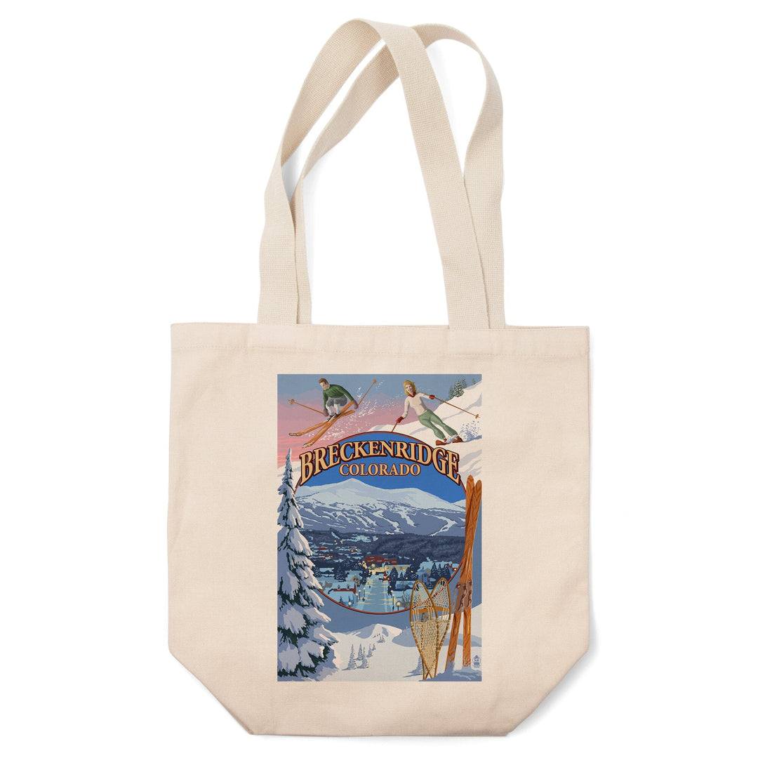 Breckenridge, Colorado, Montage, Tote Bag Totes Lantern Press 