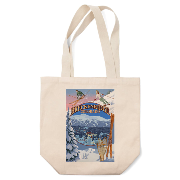 Breckenridge, Colorado, Montage, Tote Bag Totes Lantern Press 
