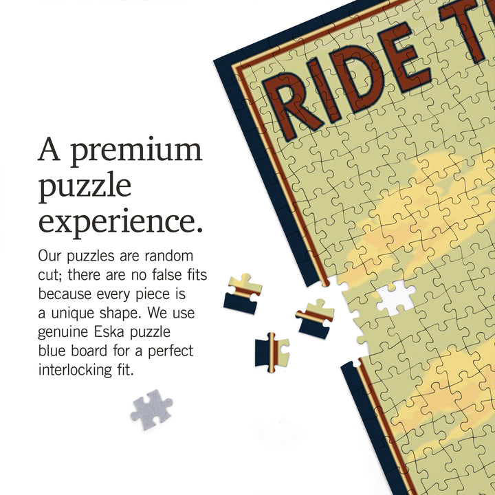 Breckenridge, Colorado, Ride the Trails, Jigsaw Puzzle Puzzle Lantern Press 