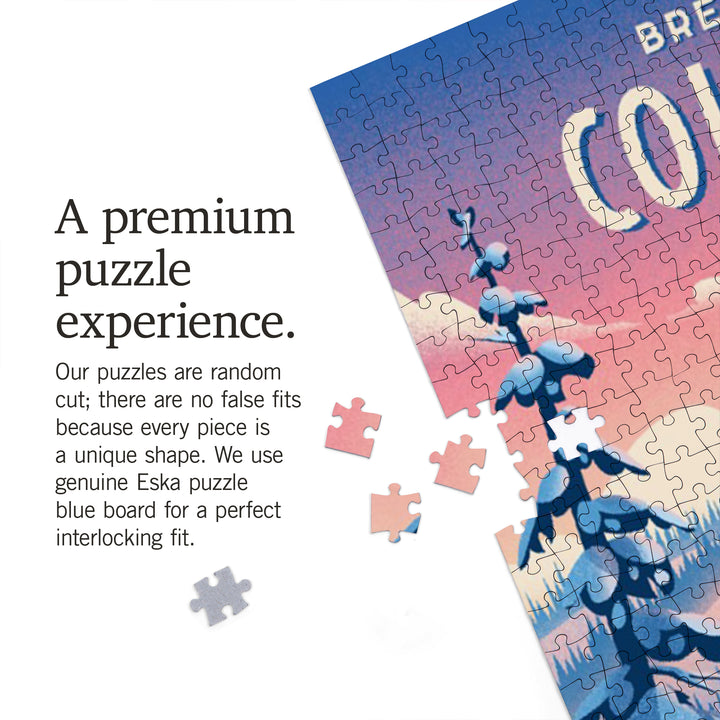 Breckenridge, Colorado, Shred the Gnar, Snowboarding, Jigsaw Puzzle Puzzle Lantern Press 