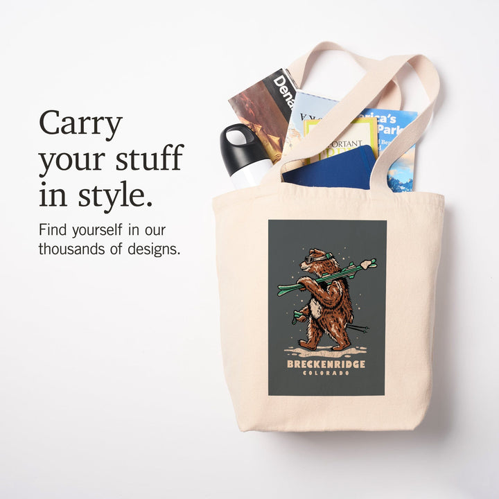 Breckenridge, Colorado, Ski Bear, Tote Bag Totes Lantern Press 