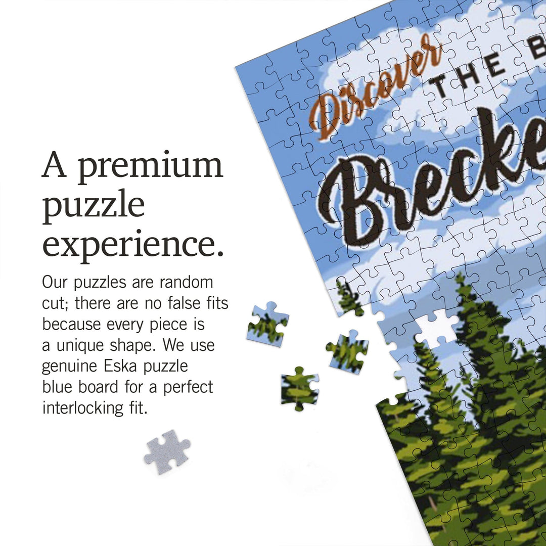 Breckenridge, Colorado, Waterfall, Jigsaw Puzzle Puzzle Lantern Press 