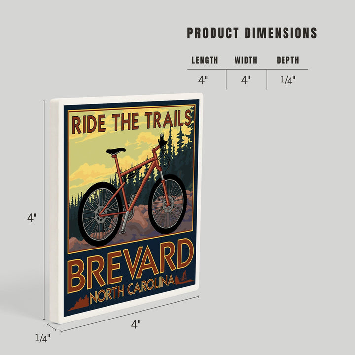 Brevard, North Carolina, Ride the Trails Bicycle, Coasters Coasters Lantern Press 