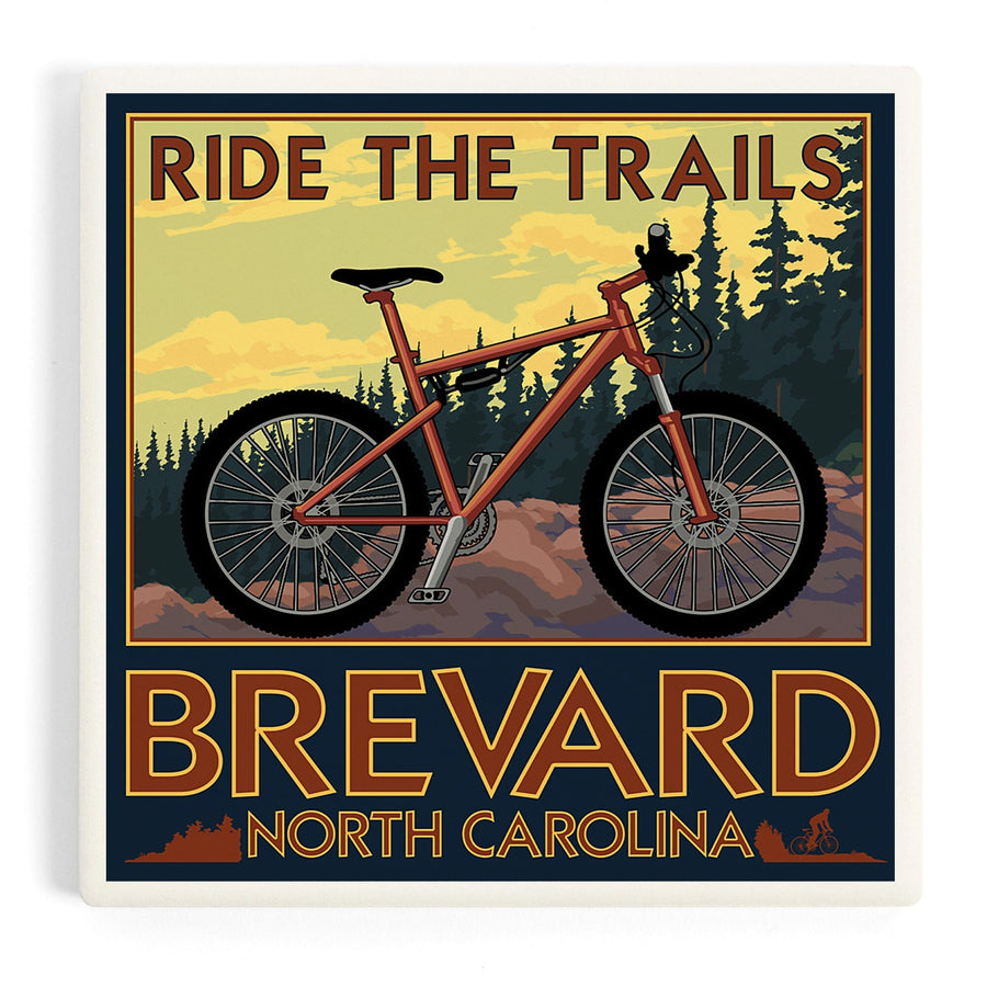 Brevard, North Carolina, Ride the Trails Bicycle, Coasters Coasters Lantern Press 