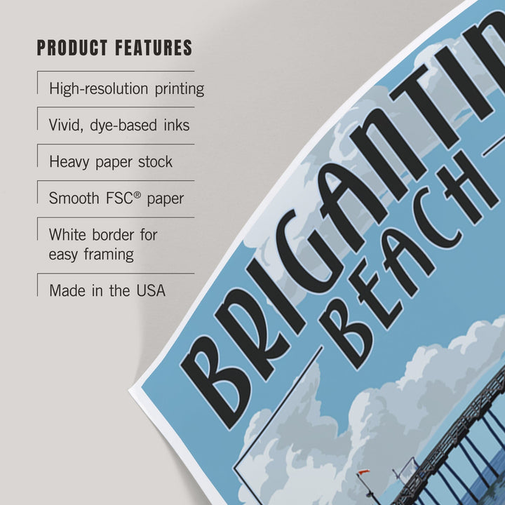 Brigantine Beach, New Jersey, Lifeguard Stand, Art & Giclee Prints Art Lantern Press 