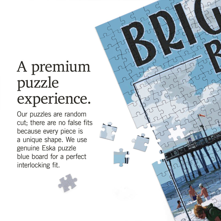 Brigantine Beach, New Jersey, Lifeguard Stand, Jigsaw Puzzle Puzzle Lantern Press 