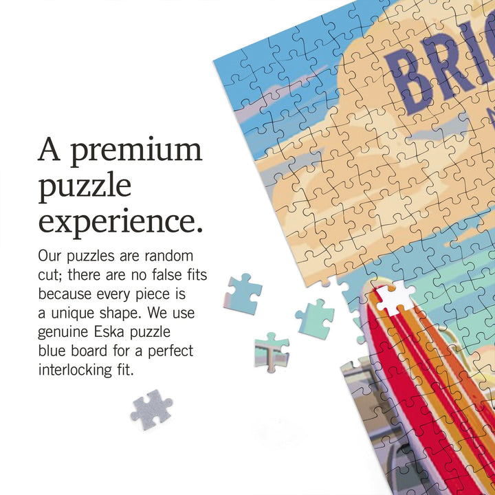 Brigantine, New Jersey, Beach Activities, Jigsaw Puzzle Puzzle Lantern Press 