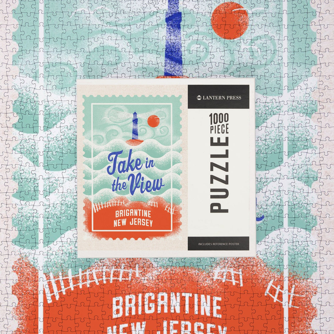 Brigantine, New Jersey, Dockside Series, Take In The View, Jigsaw Puzzle Puzzle Lantern Press 