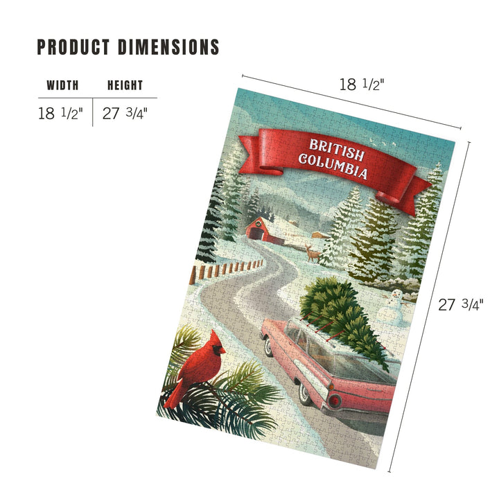 British Columbia, Holiday Tradition, Jigsaw Puzzle Puzzle Lantern Press 