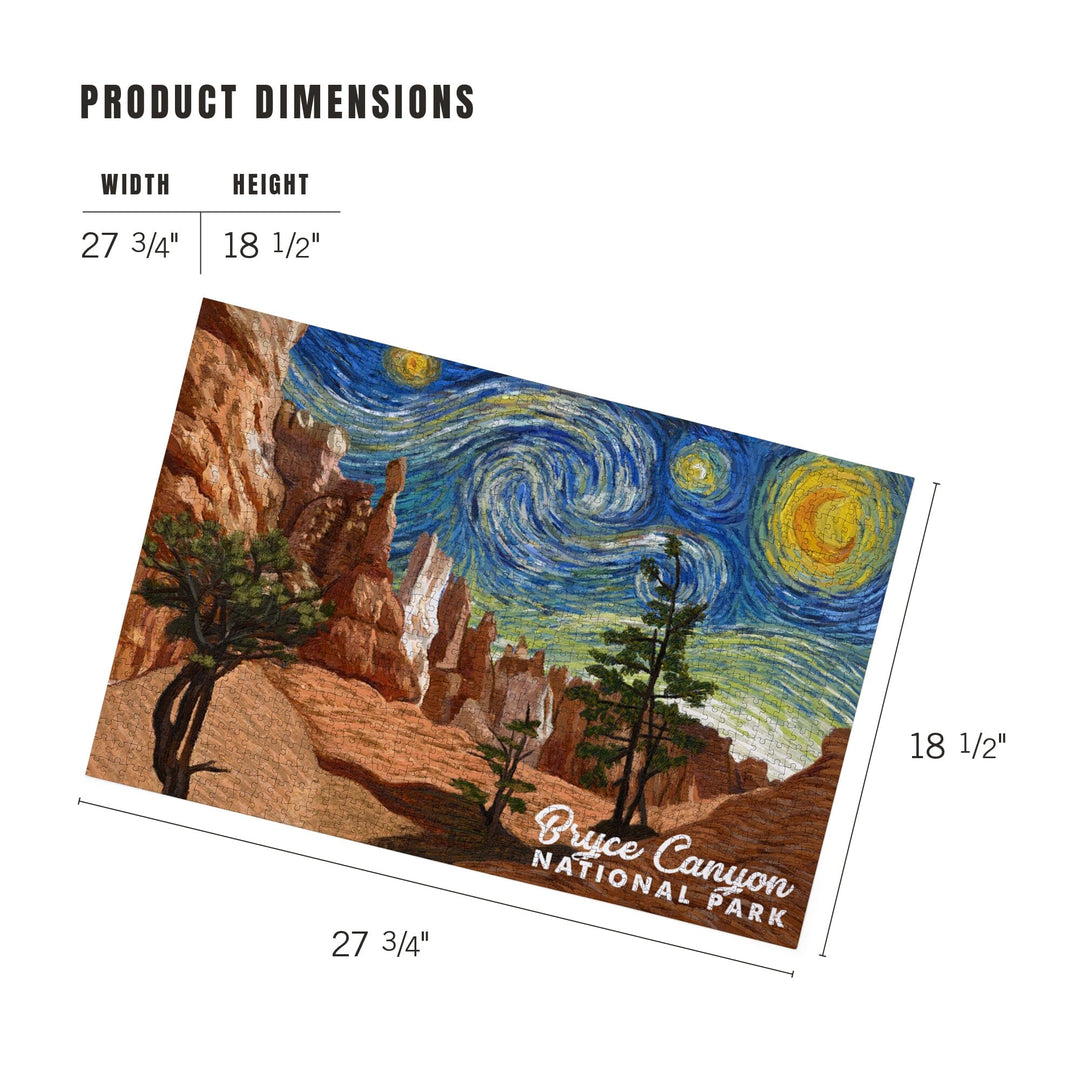 Bryce Canyon National Park, Starry Night National Park Series, Jigsaw Puzzle Puzzle Lantern Press 