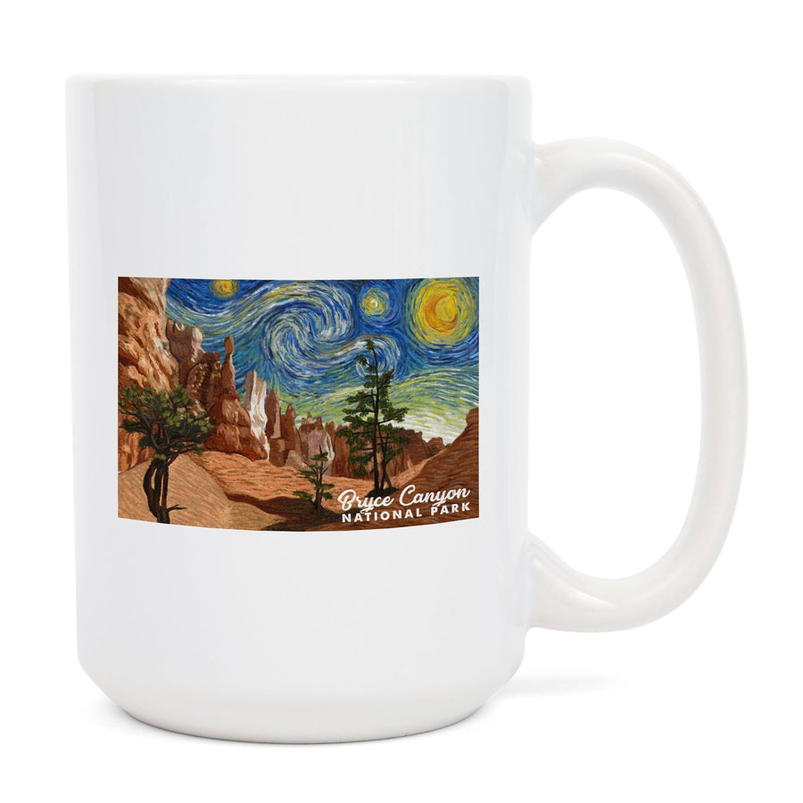 Bryce Canyon National Park, Starry Night National Park Series, Lantern Press Artwork, Ceramic Mug Mugs Lantern Press 
