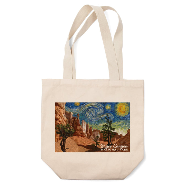Bryce Canyon National Park, Starry Night National Park Series, Lantern Press Artwork, Tote Bag Totes Lantern Press 