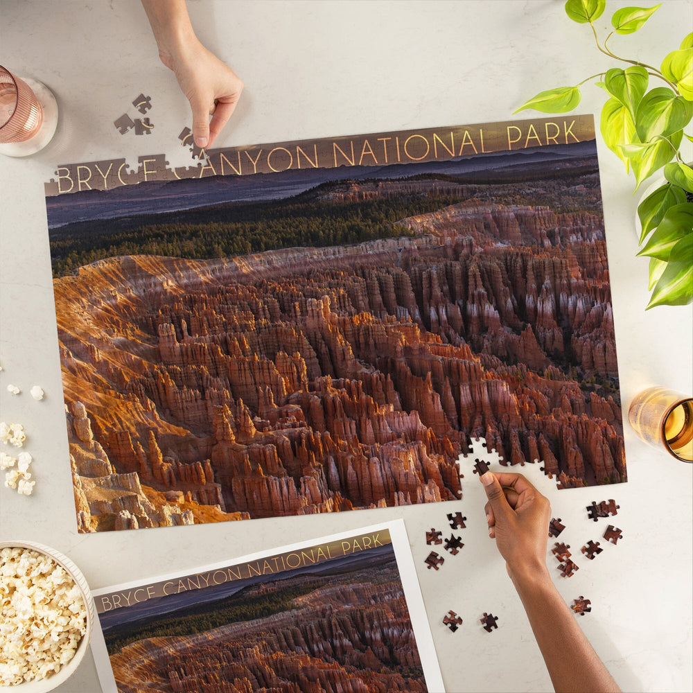 Bryce Canyon National Park, Utah, Canyon Sunset, Jigsaw Puzzle Puzzle Lantern Press 