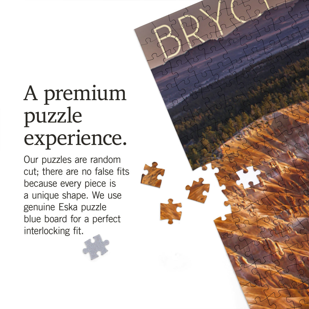 Bryce Canyon National Park, Utah, Canyon Sunset, Jigsaw Puzzle Puzzle Lantern Press 