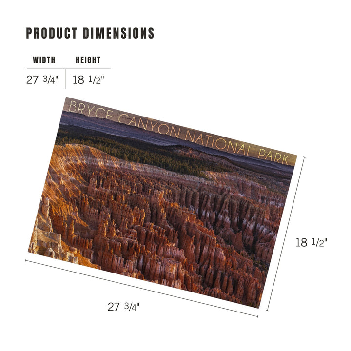 Bryce Canyon National Park, Utah, Canyon Sunset, Jigsaw Puzzle Puzzle Lantern Press 