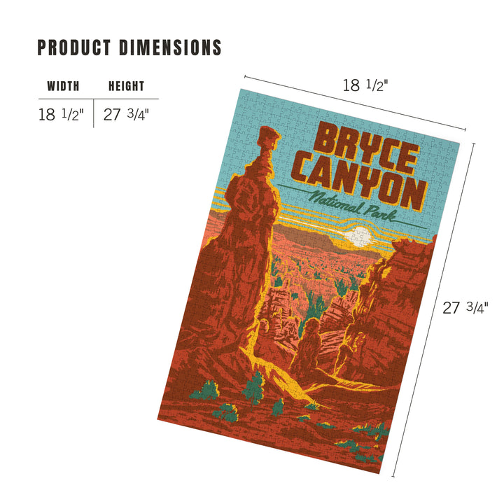 Bryce Canyon National Park, Utah, Explorer Series, Bryce Canyon, Jigsaw Puzzle Puzzle Lantern Press 