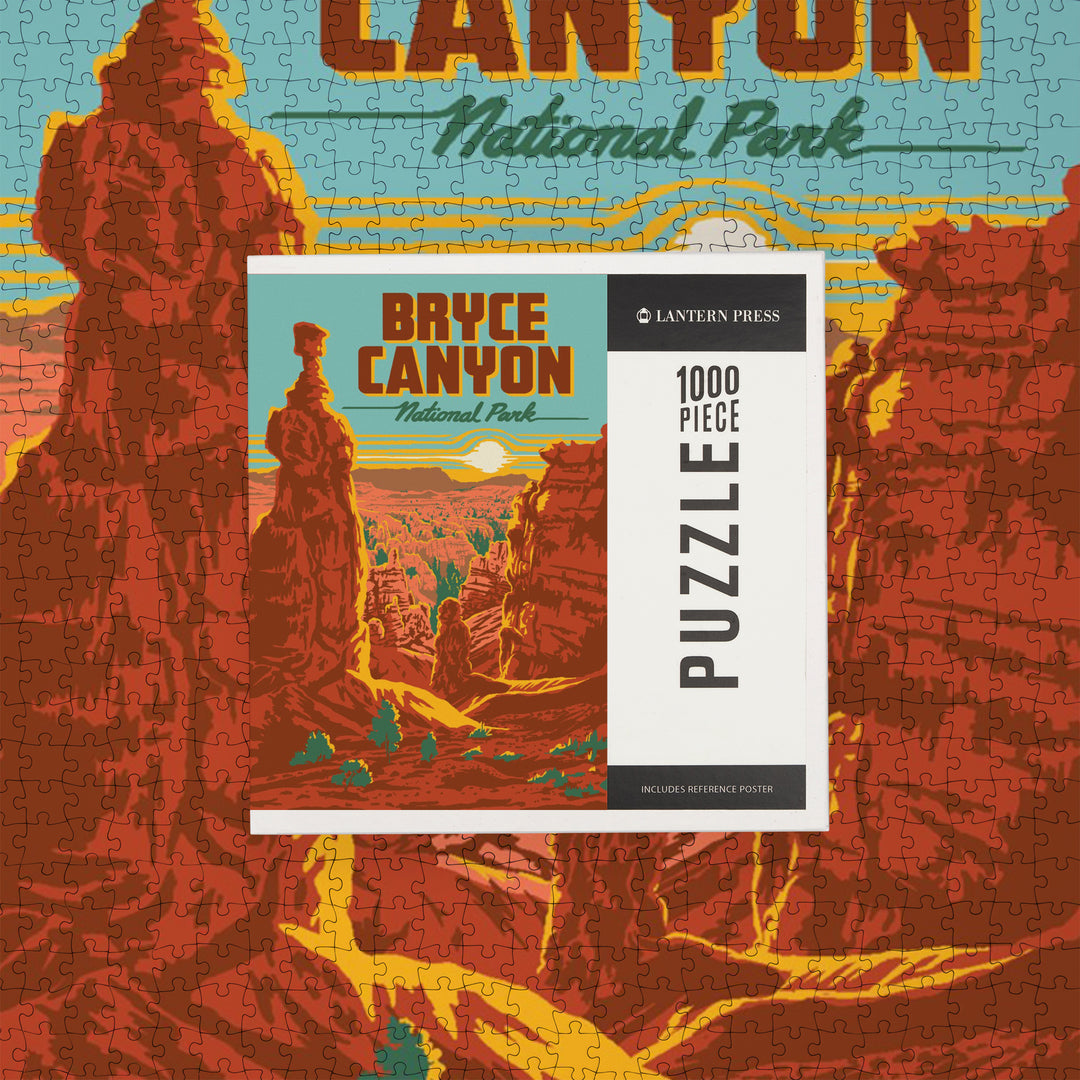 Bryce Canyon National Park, Utah, Explorer Series, Bryce Canyon, Jigsaw Puzzle Puzzle Lantern Press 