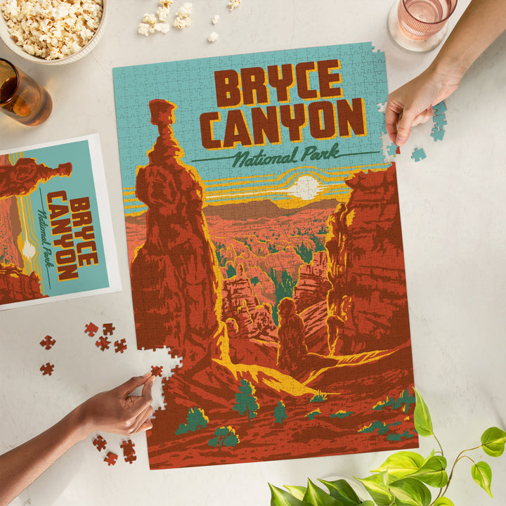 Bryce Canyon National Park, Utah, Explorer Series, Bryce Canyon, Jigsaw Puzzle Puzzle Lantern Press 